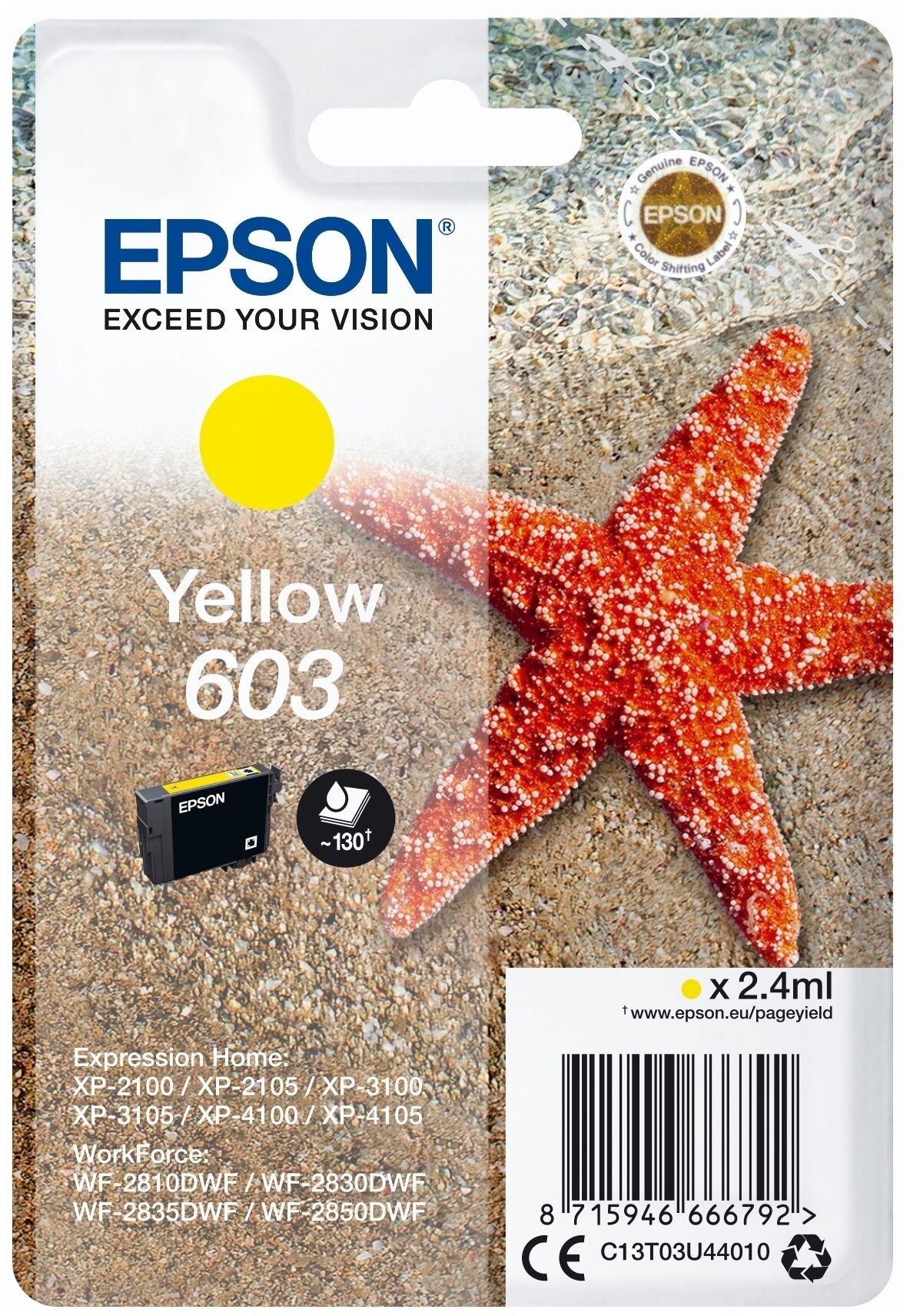 Tinte / Epson - C13T03U44010 / 603