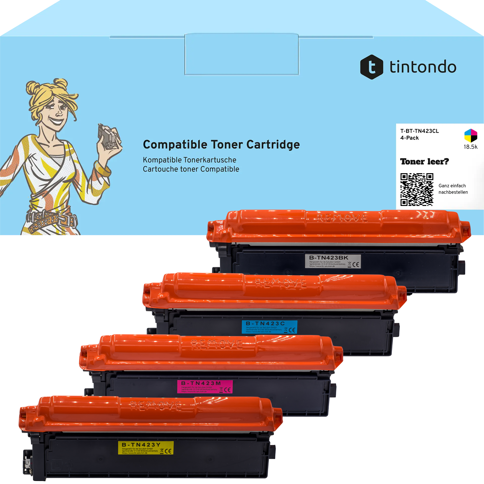 Toner, kompatibel zu Brother TN-423 CMYK Multipack