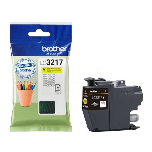 Original Tintenpatrone Brother LC-3217 Yellow