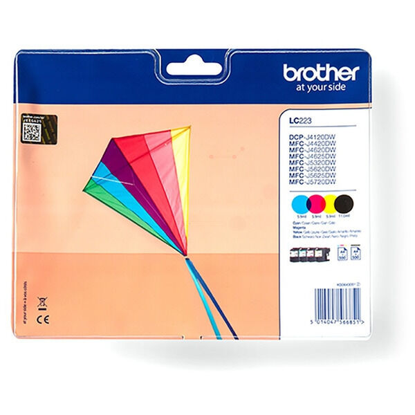 Original Tintenpatronen Brother LC-223 Viererpack CMYK