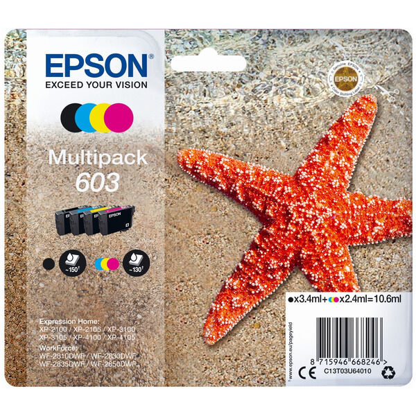 Original Tintenpatronen Epson 603 Viererpack CMYK