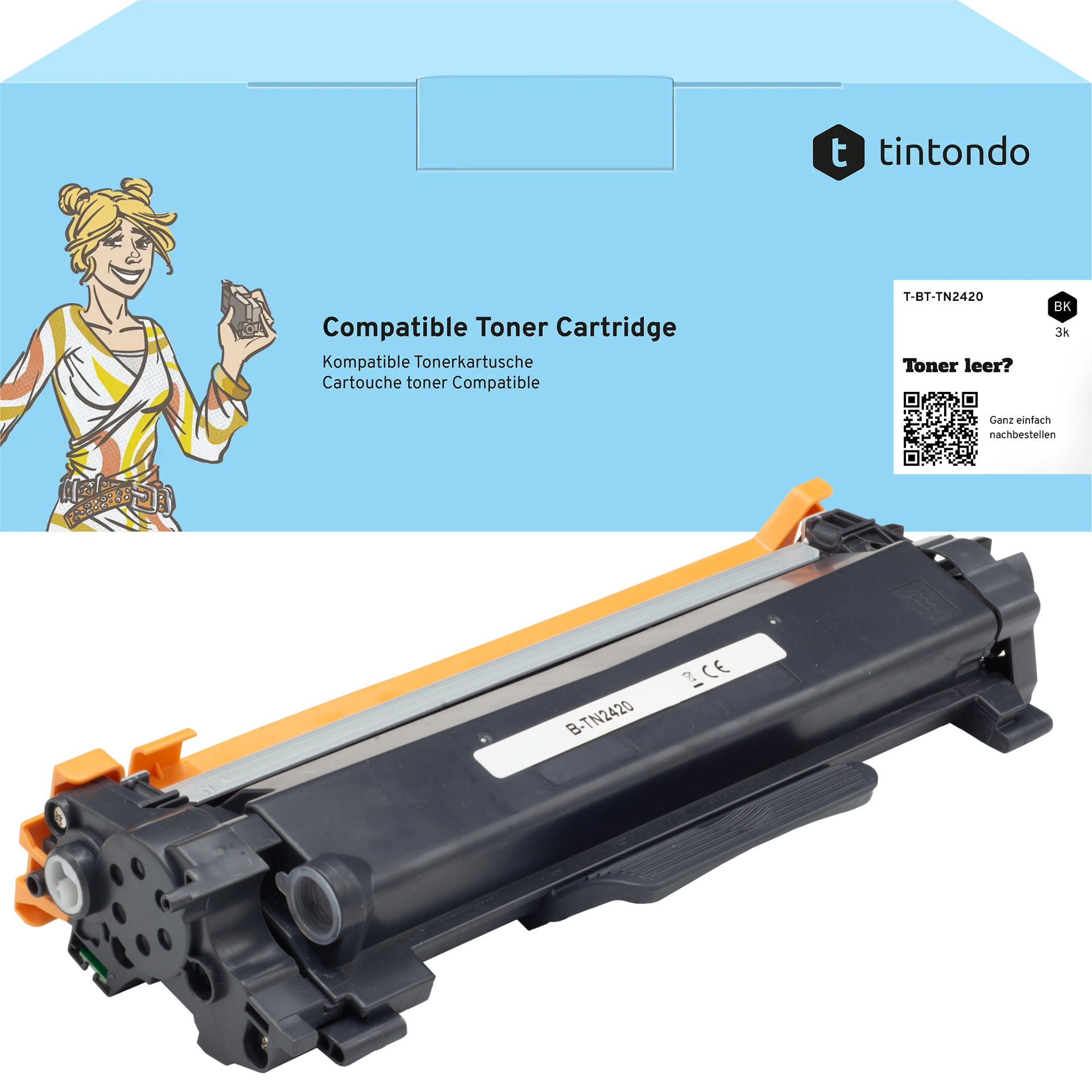 Toner, kompatibel zu Brother TN-2420 Black ~ 3.000 Seiten