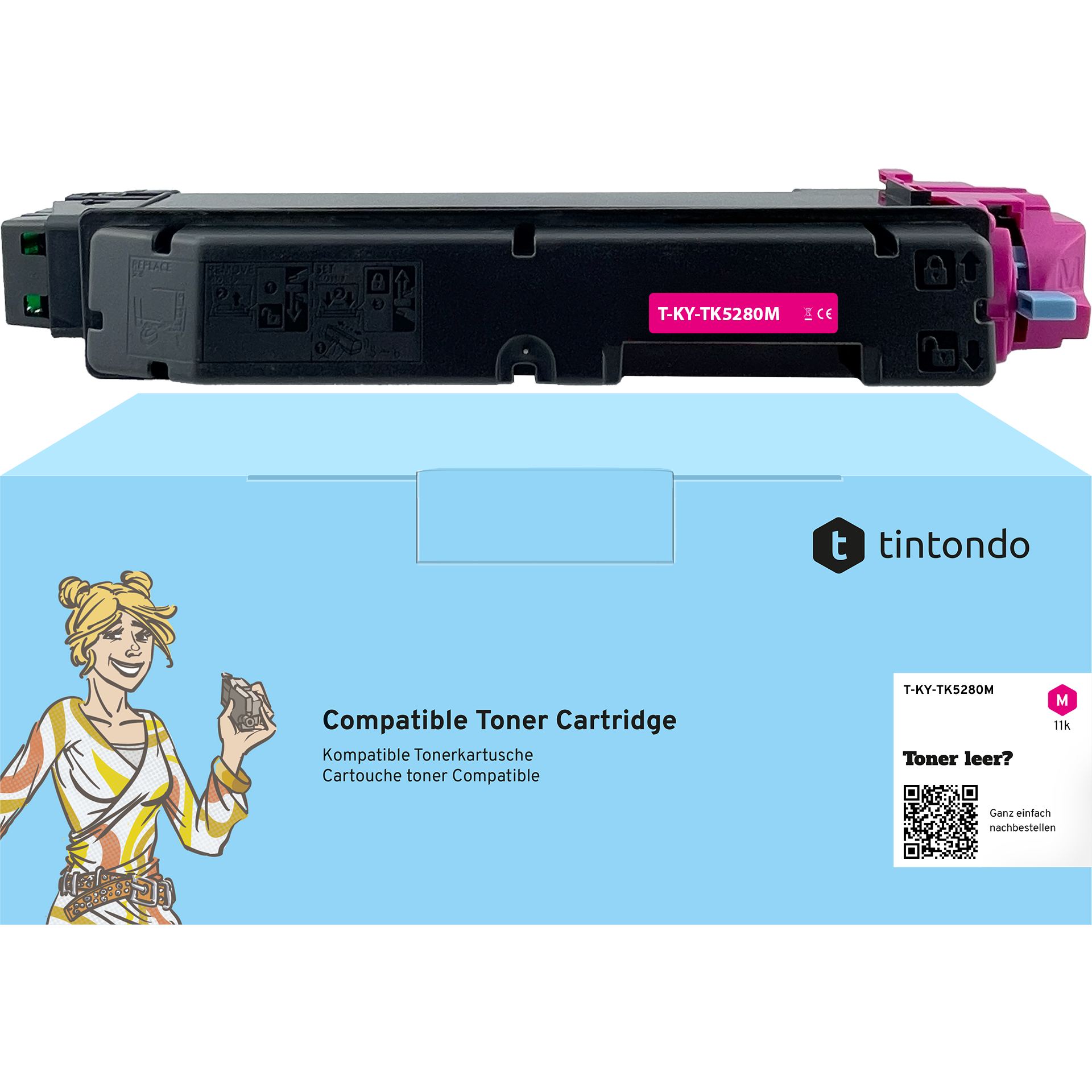 Toner kompatibel für Kyocera TK-5280 Magenta