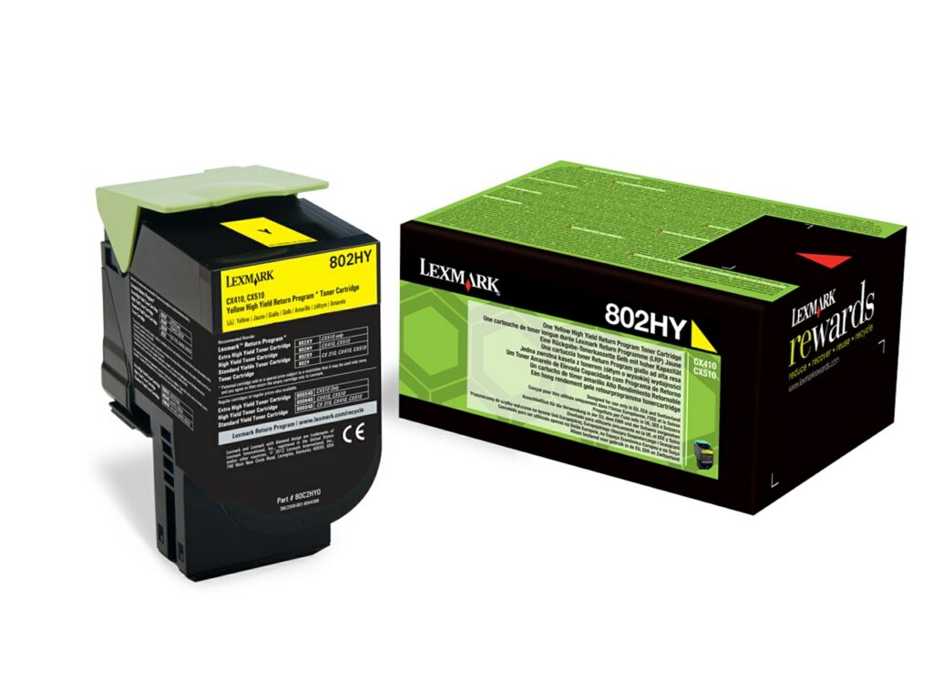 Toner / Lexmark - 80C2HY0 / 802HY