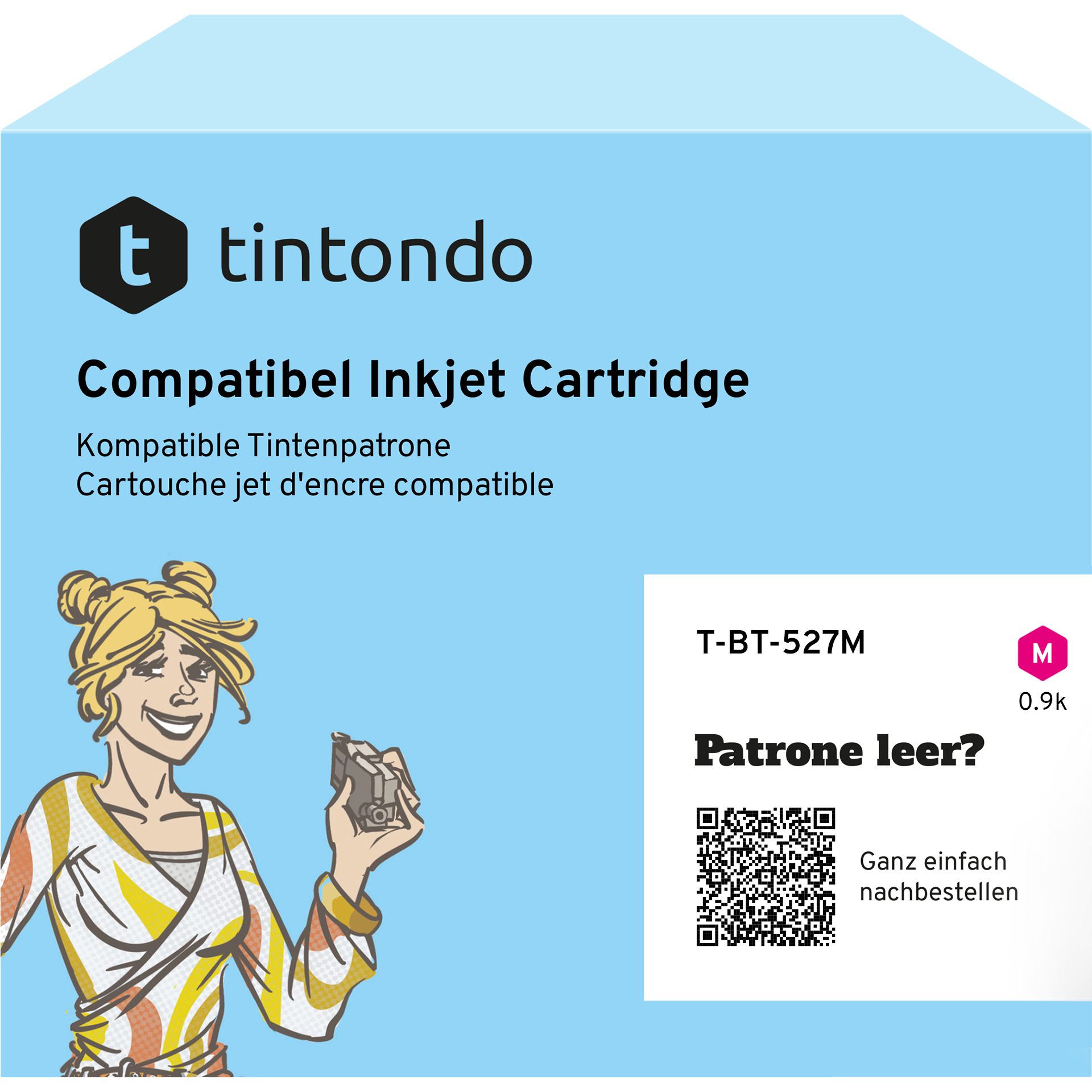 Druckerpatrone kompatibel zu Brother LC-527 Magenta