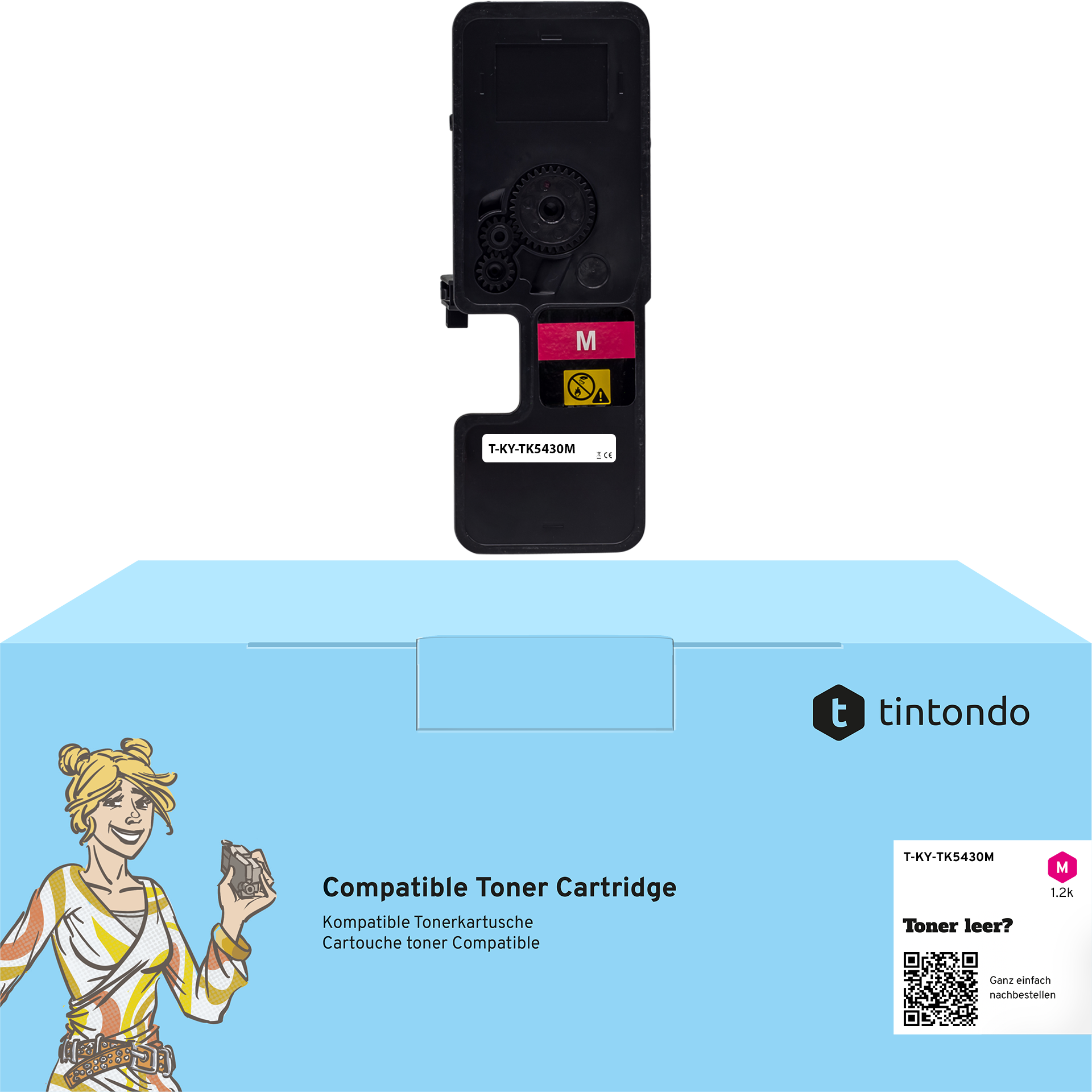 Toner kompatibel für Kyocera TK-5430 Magenta