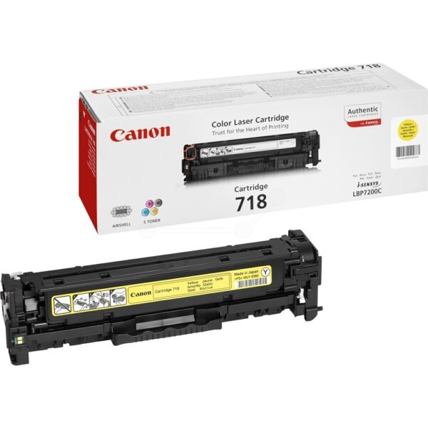 Original Toner Canon CRG 718 Yellow