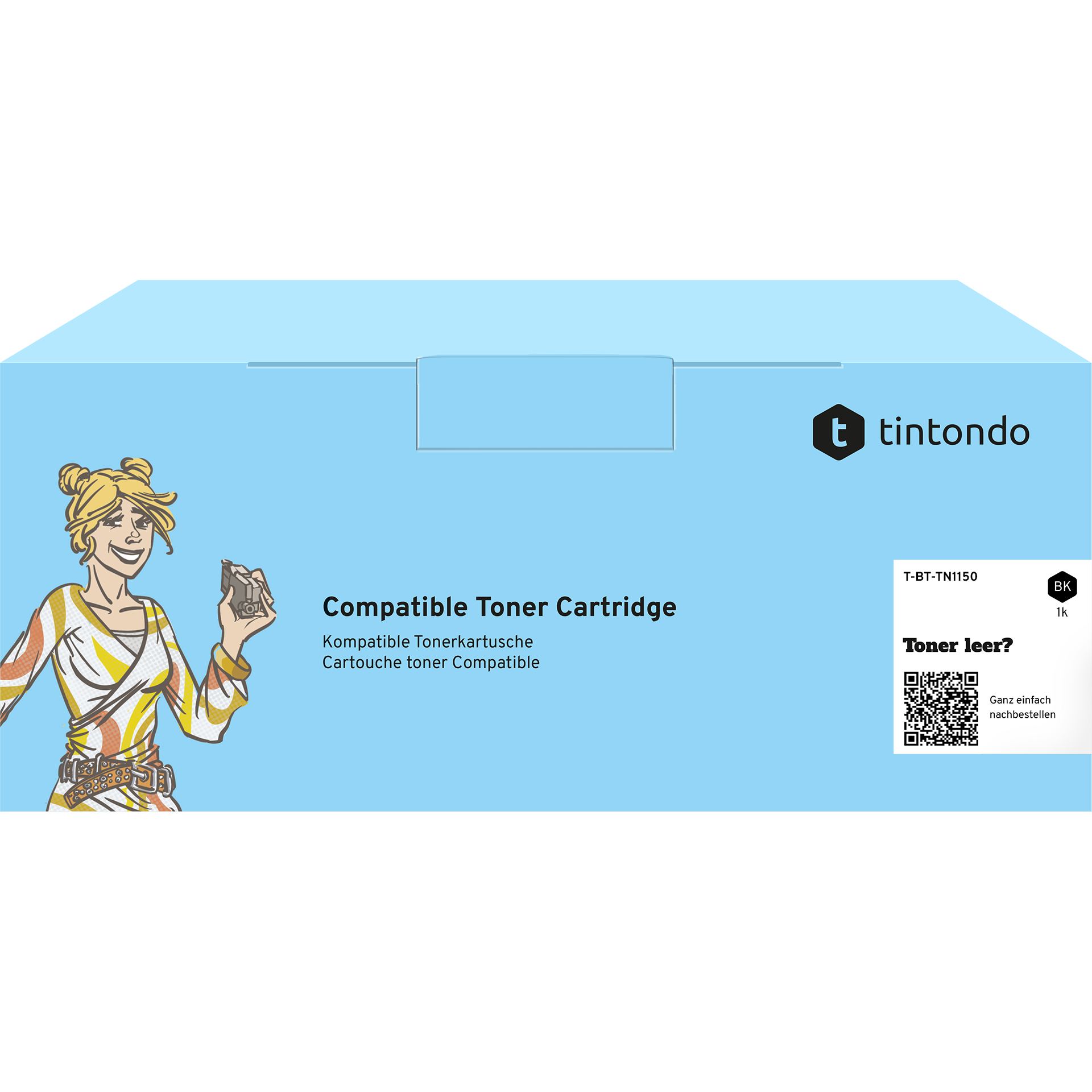 Toner kompatibel für Brother TN-1150 Schwarz