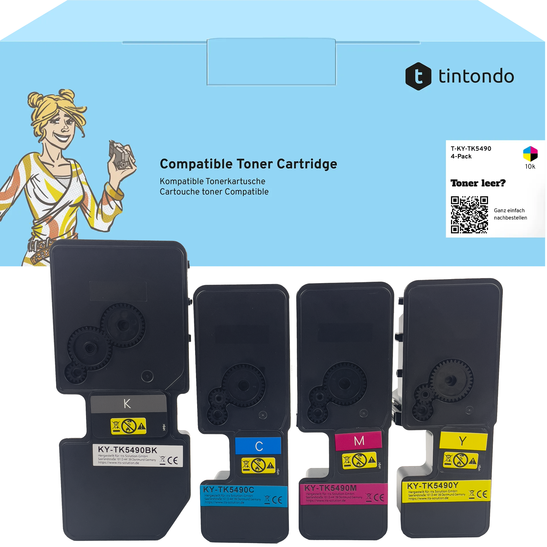 Alternative Tonerkartuschen Kyocera TK-5490 CMYK Multipack