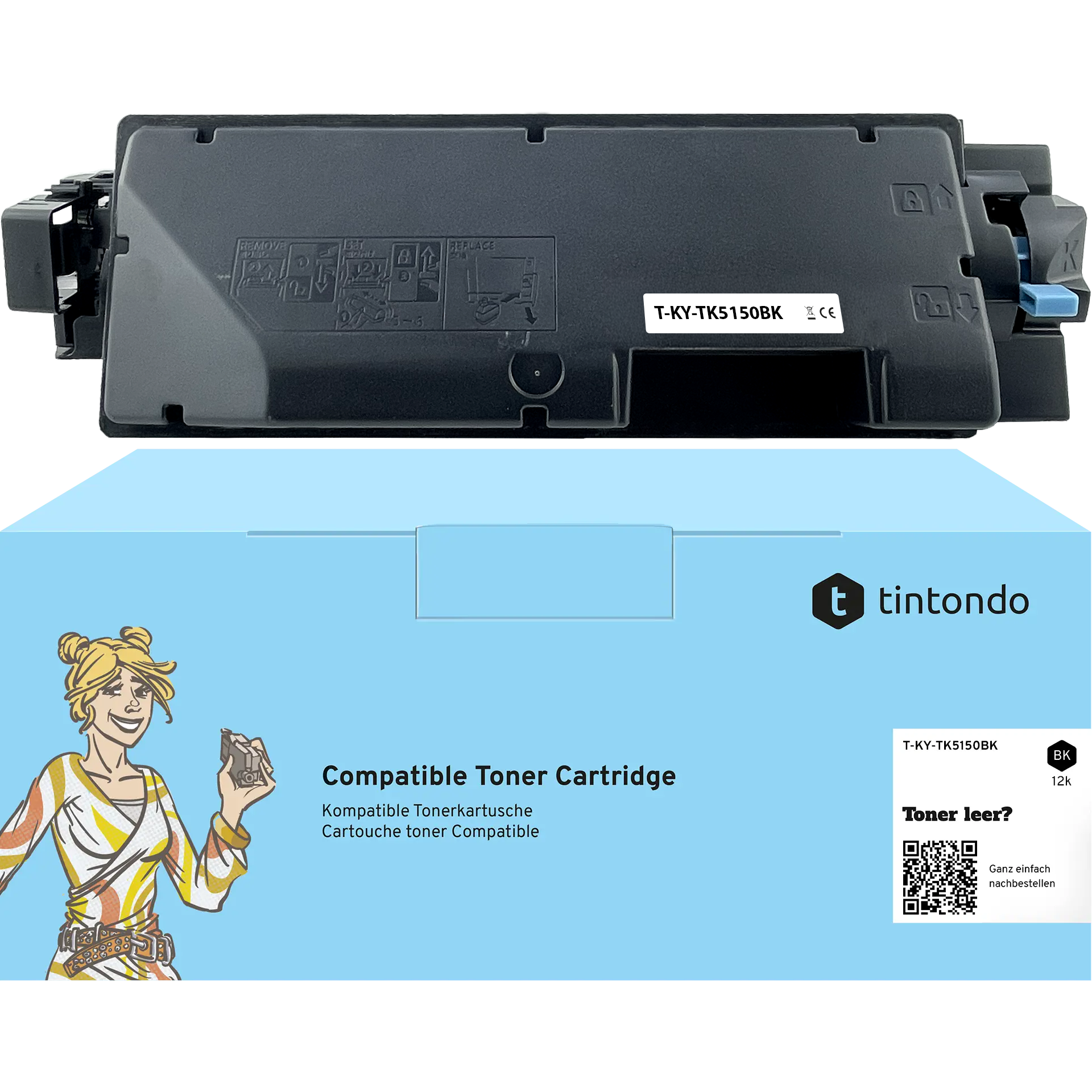 Toner kompatibel für Kyocera TK-5150 Schwarz