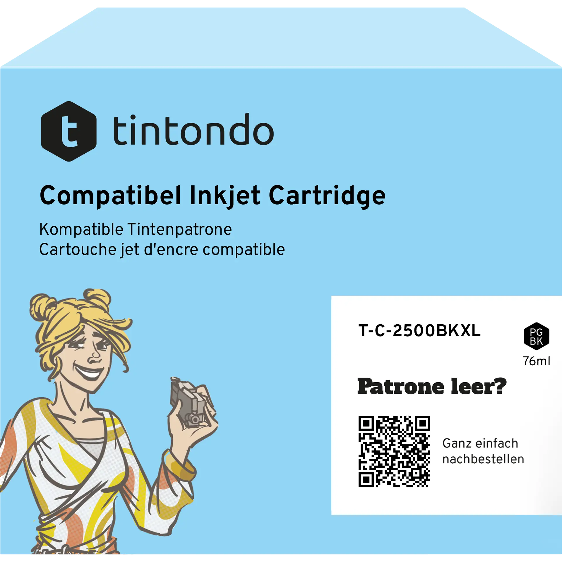 Tintenpatrone, kompatibel zu Canon PGI-2500XL Black ~ 2.500 Seiten