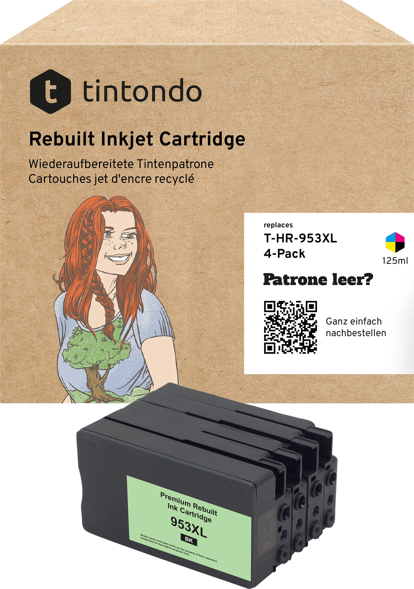 Recycelte Tintenpatronen HP 953XL CMYK Multipack