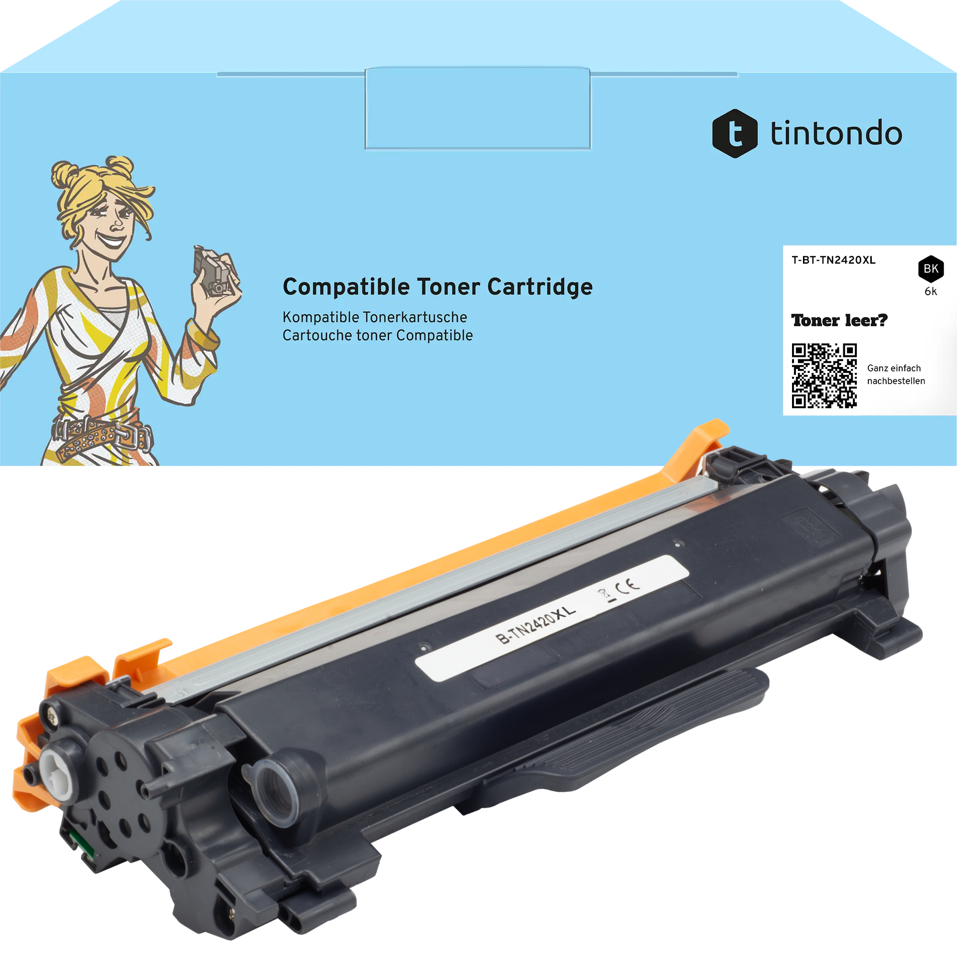 Toner, kompatibel zu Brother TN-2420XL Black ~ 6.000 Seiten