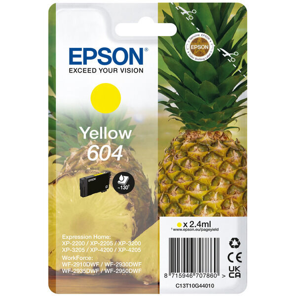 Original Tintenpatrone Epson 604 Yellow