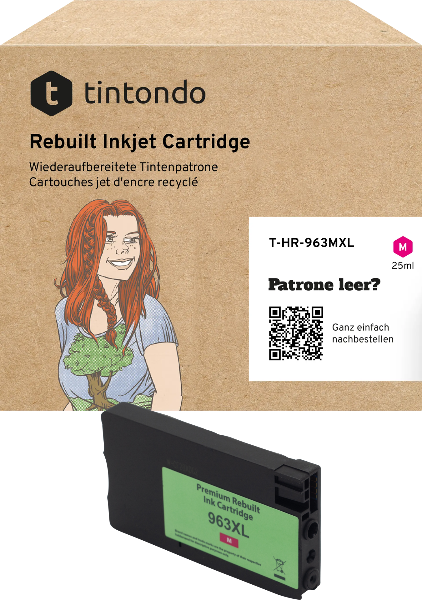 Recycelte Tintenpatrone HP 963XL Magenta ~ 1.600 Seiten