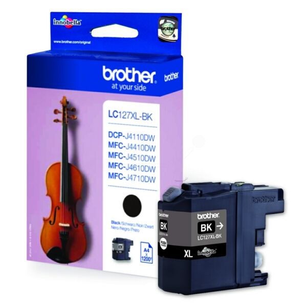 Original Tintenpatrone Brother LC-127XL Black