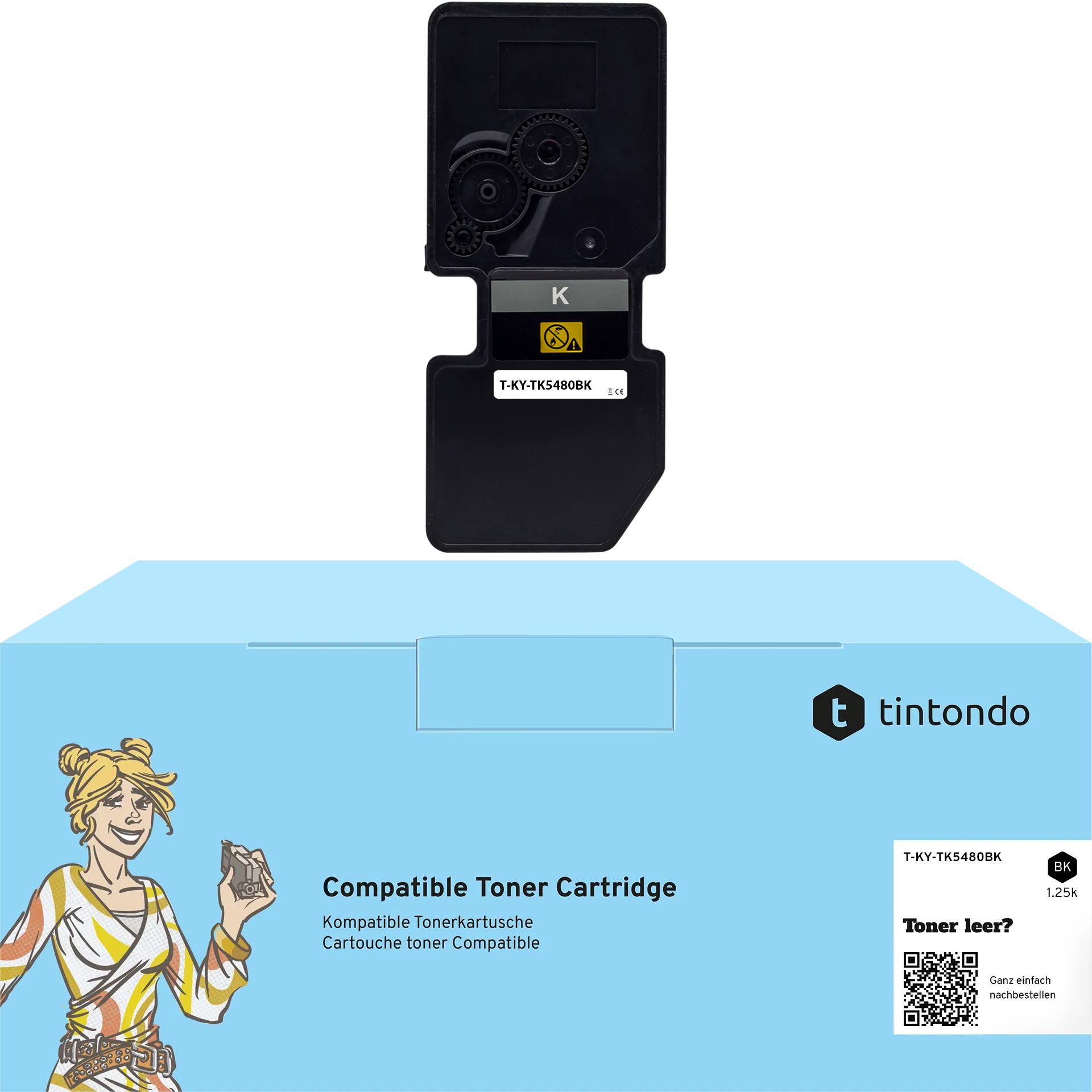 Toner kompatibel für Kyocera TK-5480 Schwarz