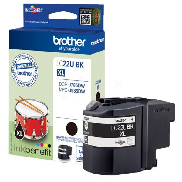Original Tintenpatrone Brother LC-22U Black