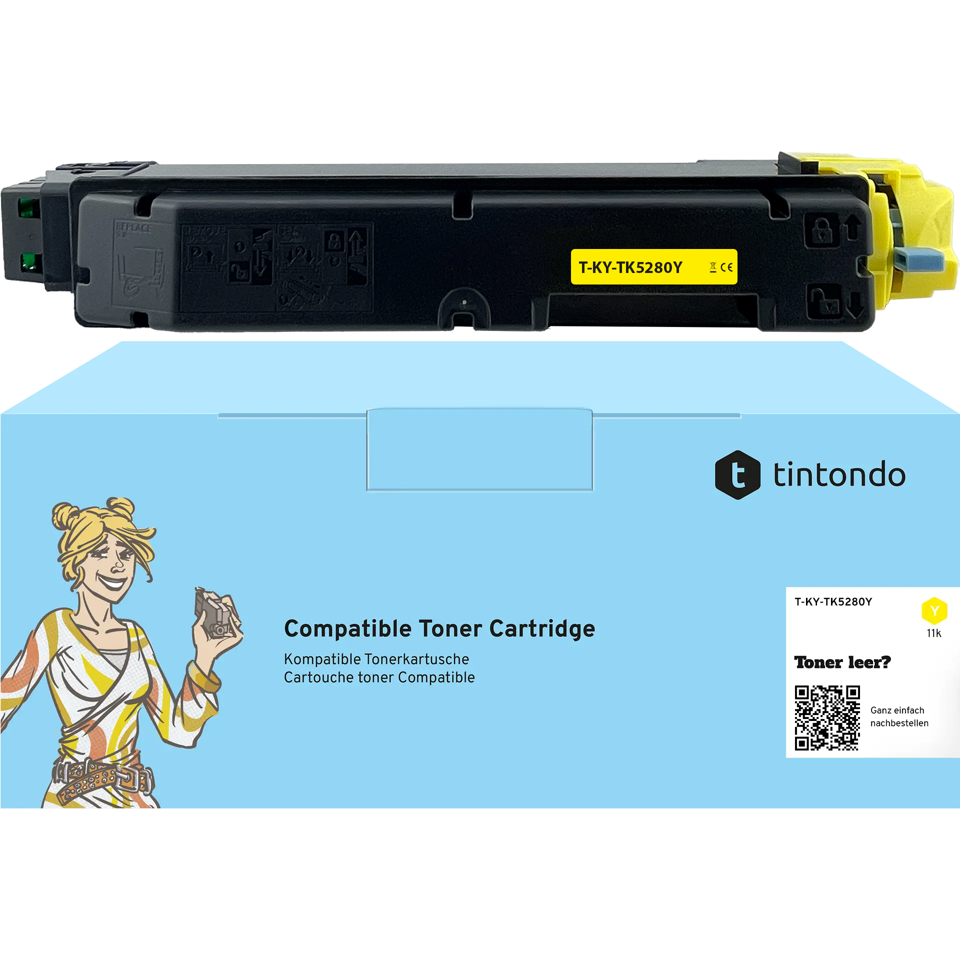 Toner kompatibel für Kyocera TK-5280 Gelb