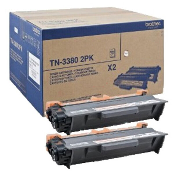 Original Toner Brother TN-3380TWIN Doppelpack Black