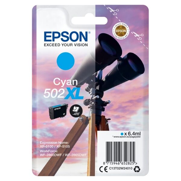 Original Tintenpatrone Epson 502XL Cyan