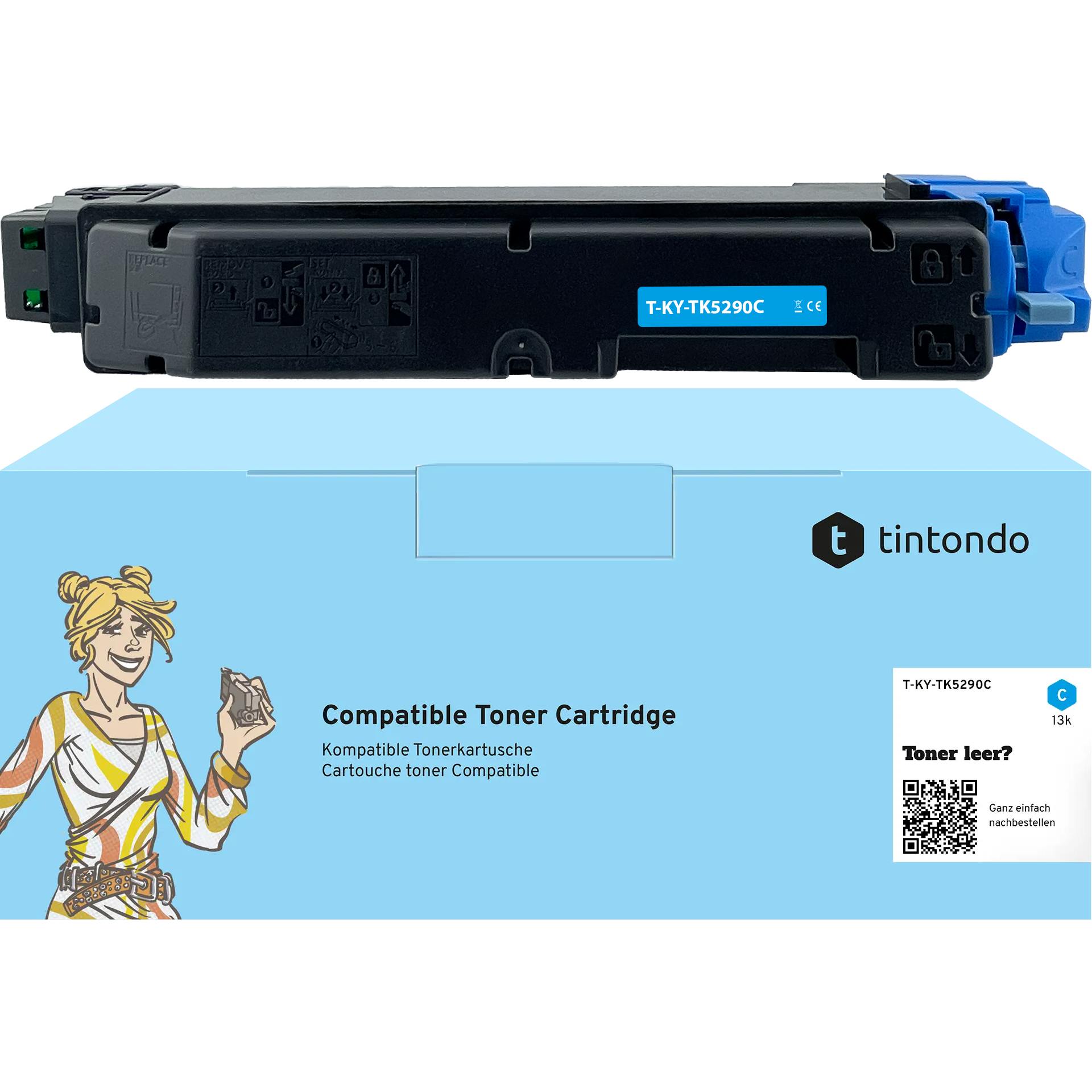 Toner kompatibel für Kyocera TK-5290 Cyan
