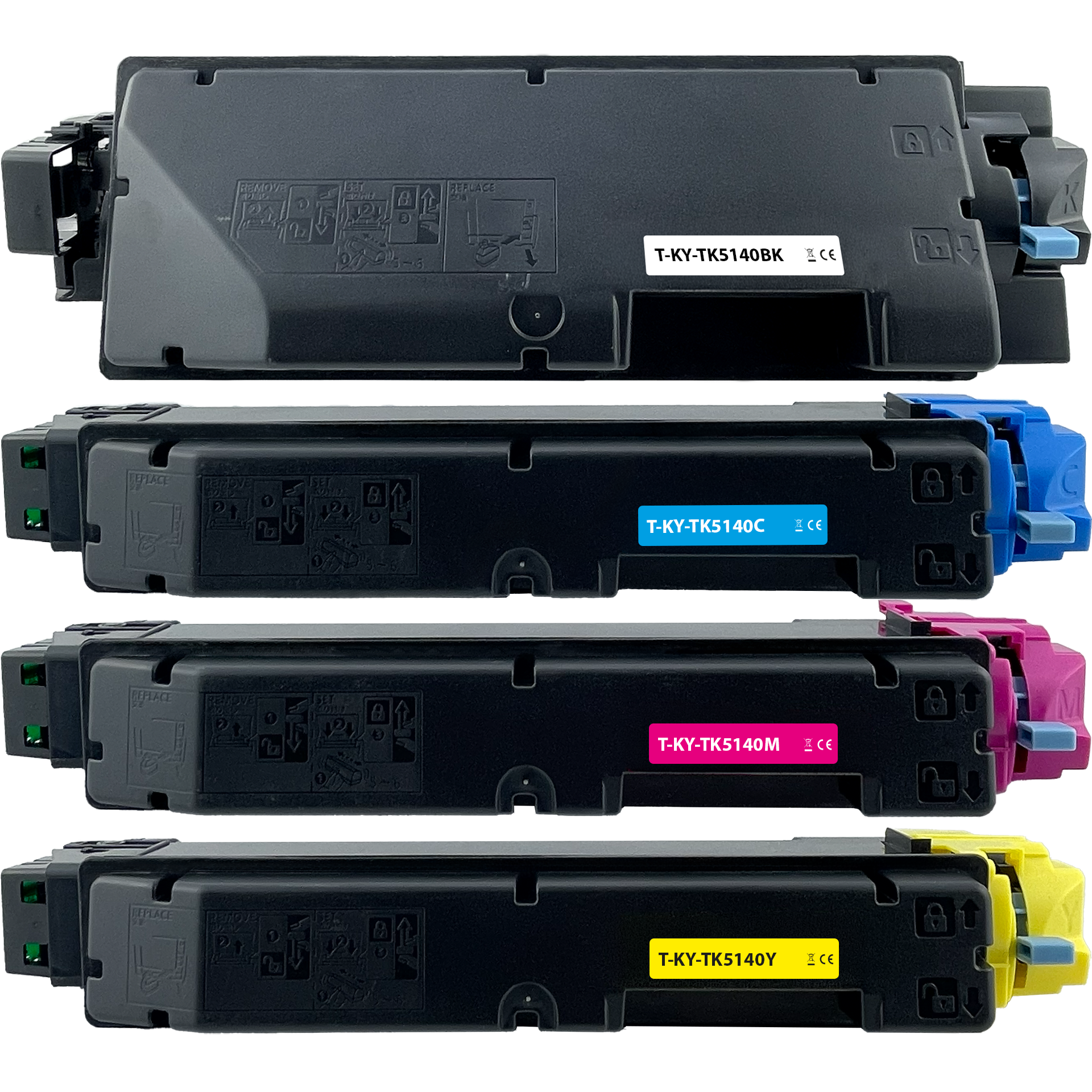 Toner kompatibel für Kyocera TK-5140 BKCMY 4er Set