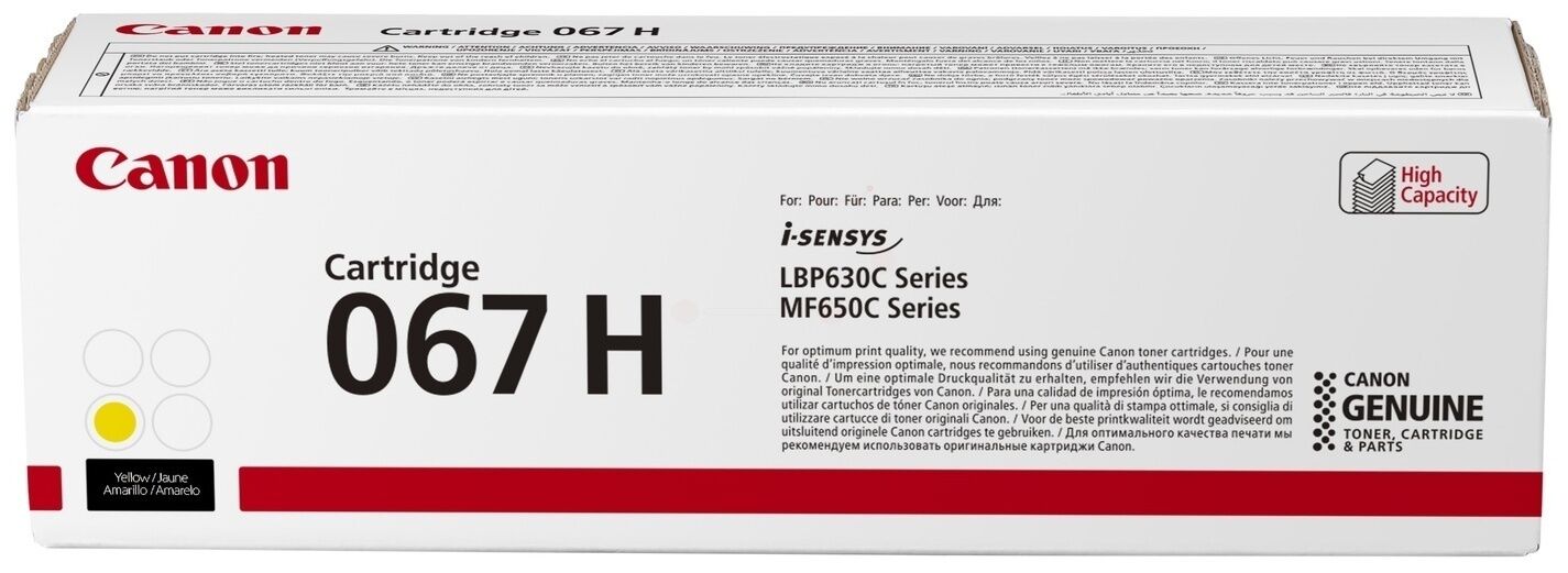 Original Canon Toner CRG 067H Yellow