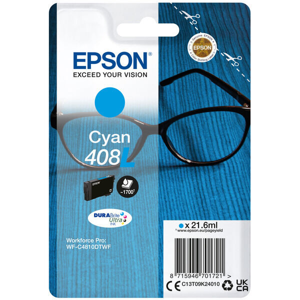 Original Tintenpatrone Epson 408L Cyan