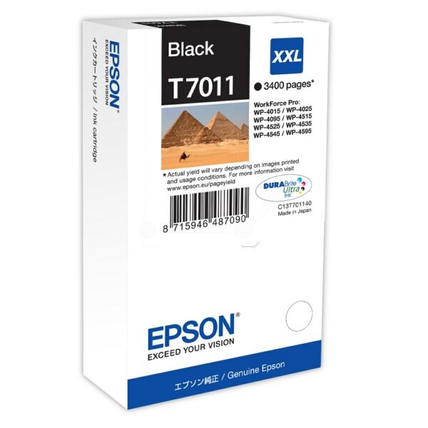 Original Tintenpatrone Epson T7011XXL Black