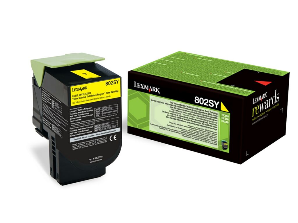 Toner / Lexmark - 80C2SY0 / 802SY