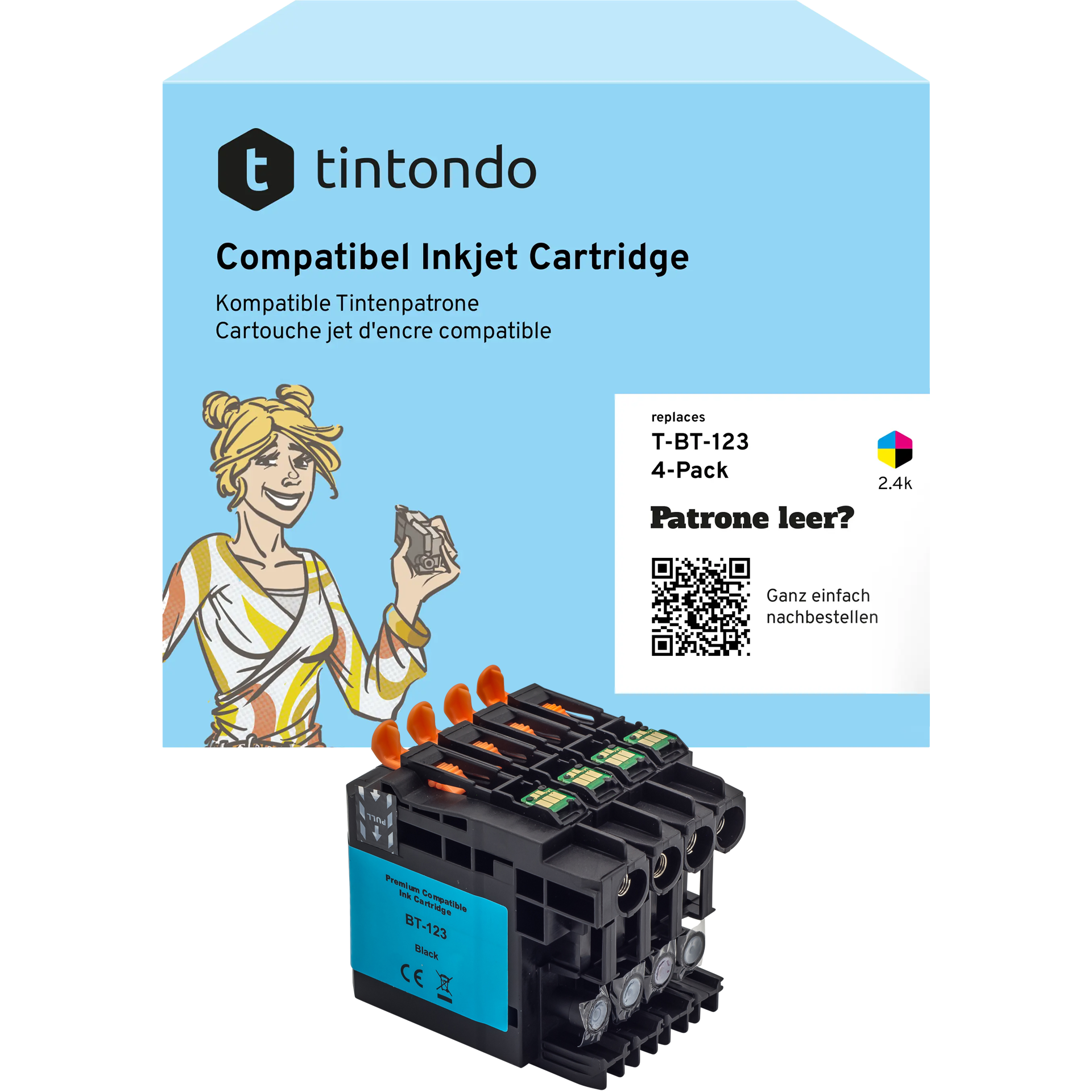 Tintenpatronen, kompatibel zu Brother LC-123 CMYK Multipack