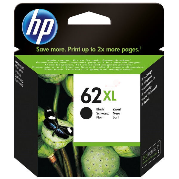 Original Druckerpatrone HP 62XL Black