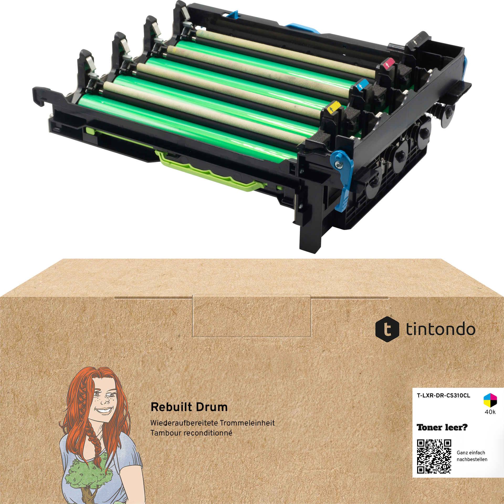Rebuilt Bildtrommel für Lexmark 70C0Z50