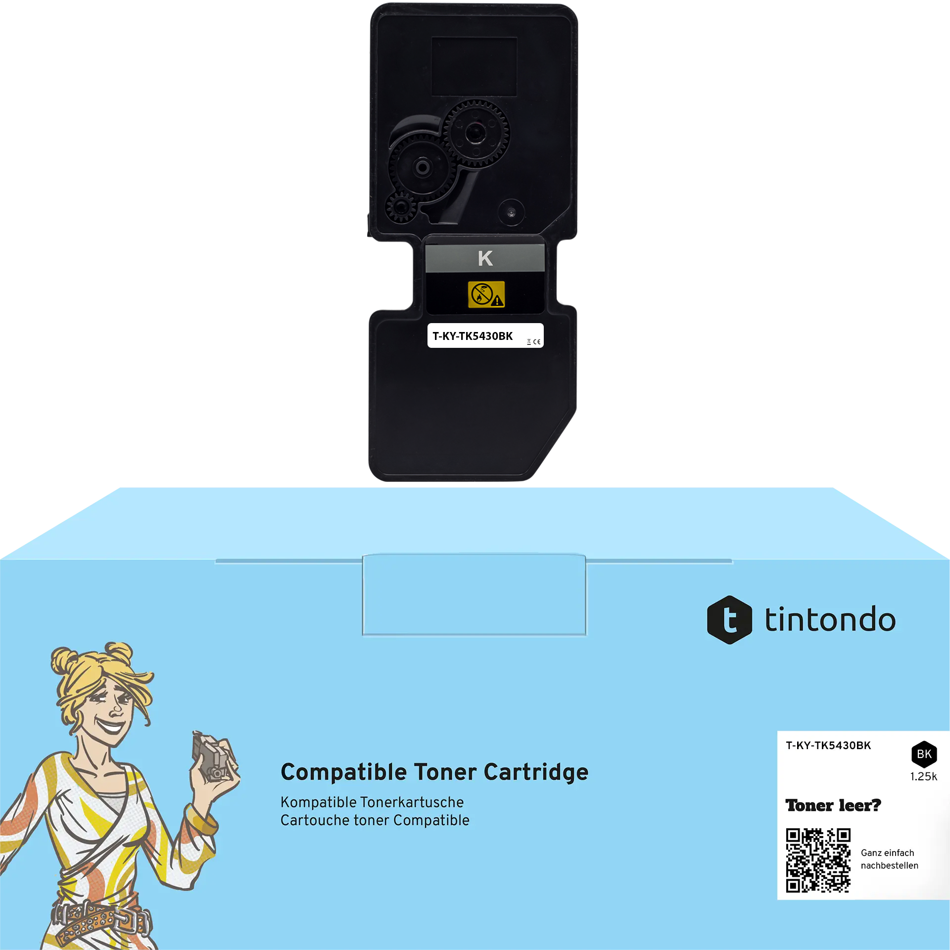 Toner kompatibel für Kyocera TK-5430 Schwarz