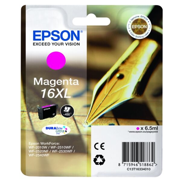 Original Tintenpatrone Epson 16XL Magenta