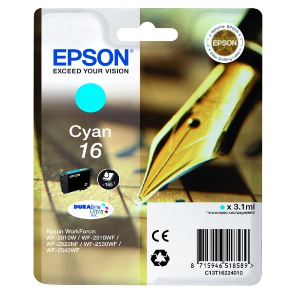 Original Tintenpatrone Epson 16 Cyan