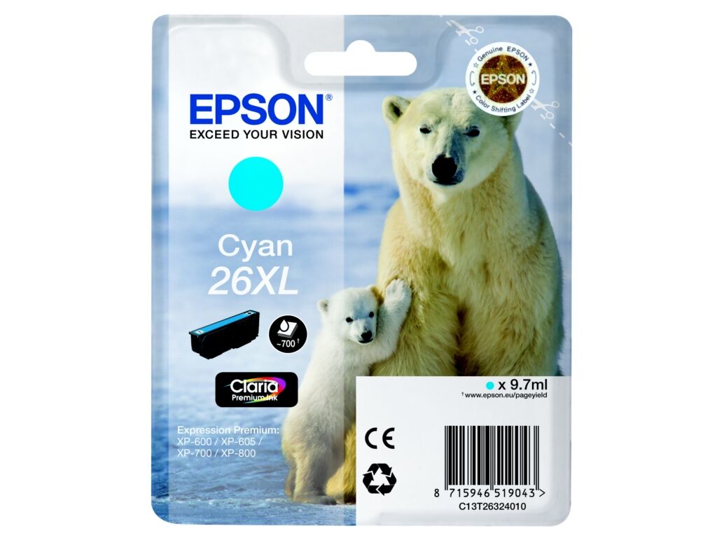 Tinte / Epson - C13T26324010 / 26XL