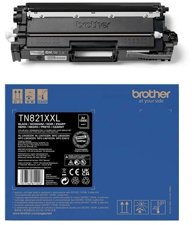 Toner / Brother - TN-821 XXL BK