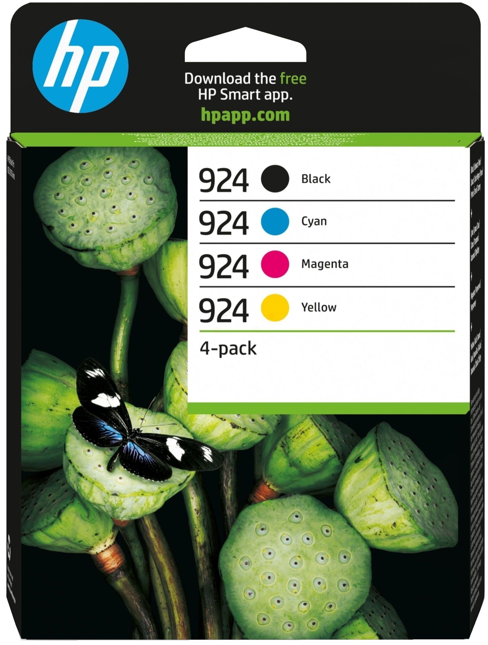 Original Tintenpatronen HP 924 Viererpack CMYK