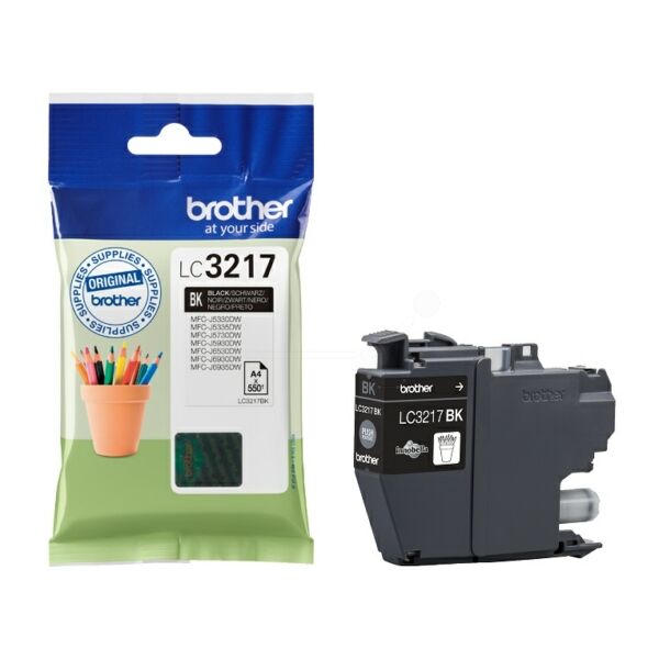 Original Tintenpatrone Brother LC-3217 Black