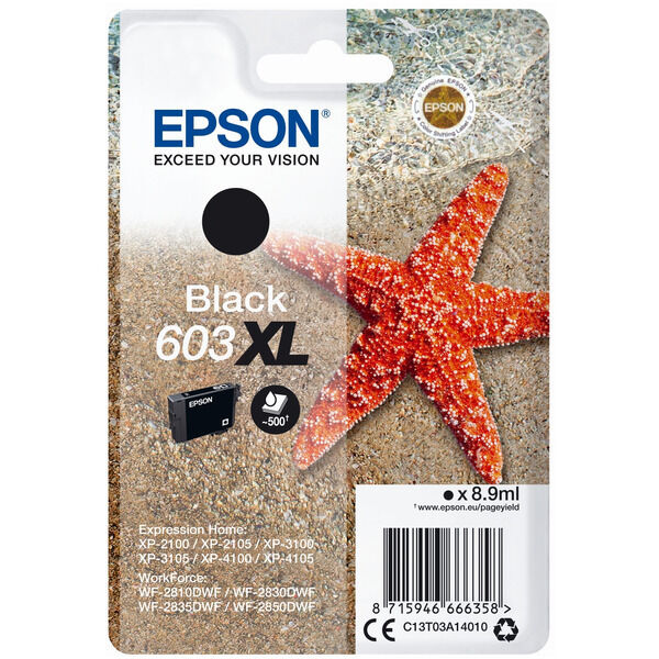 Original Tintenpatrone Epson 603XL Black