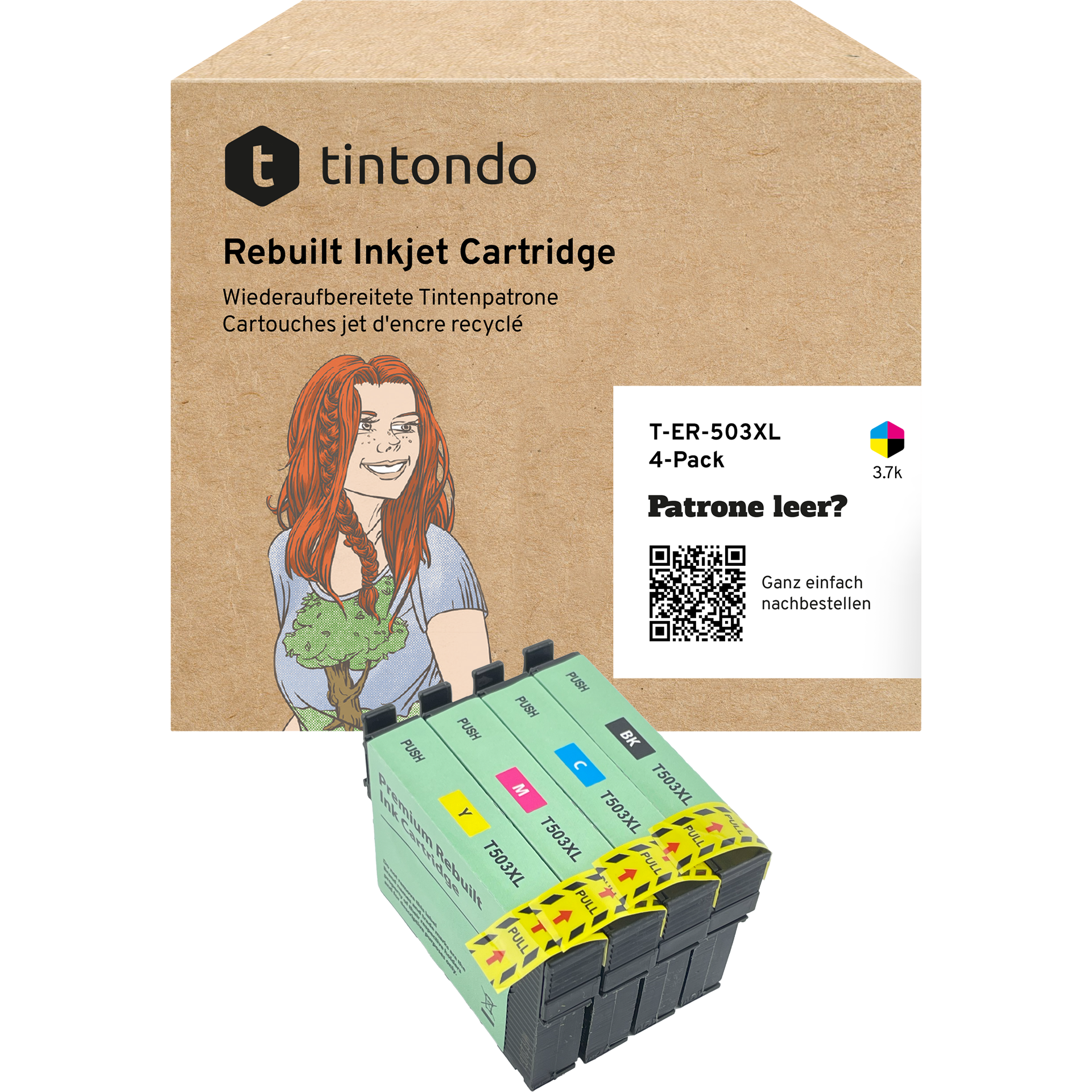 Recycelte Tintenpatronen Epson 503XL CMYK Multipack – passend für Epson Expression Home XP-5200, XP-5205, WorkForce WF-2960DWF Recycelte Tintenpatronen Epson 503XL CMYK Multipack – passend für Epson Expression Home XP-5200, XP-5205, WorkForce WF-2960DWF