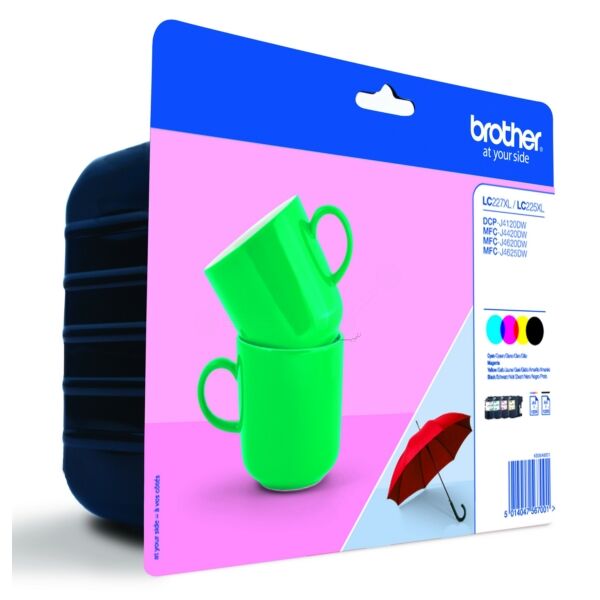 Original Tintenpatronen Brother LC-227XL Viererpack CMYK
