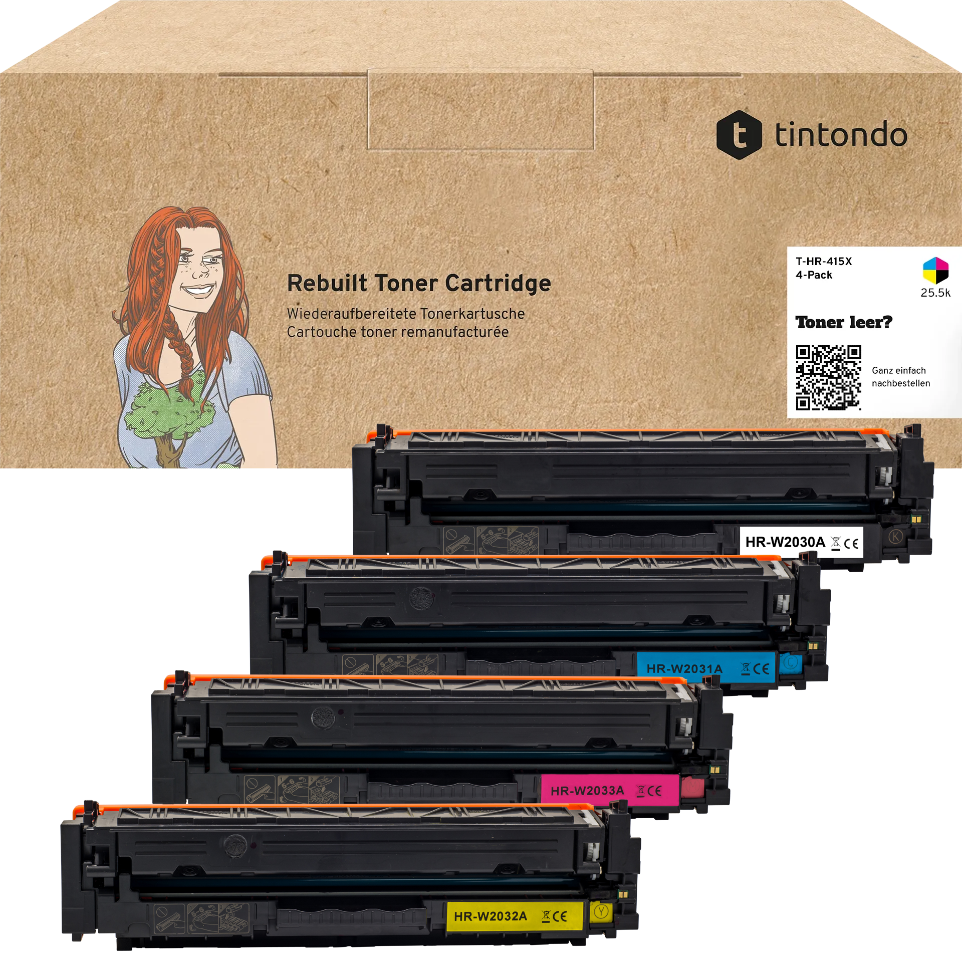 Recycelter Toner HP 415X W2030X W2031X W2032X W2033X CMYK Multipack für HP Color LaserJet Pro M454dw, HP Color LaserJet Pro MFP M479fdw Recycelter Toner HP 415X W2030X W2031X W2032X W2033X CMYK Multipack für HP Color LaserJet Pro M454dw, HP Color LaserJet Pro MFP M479fdw