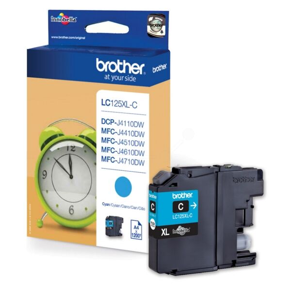 Original Tintenpatrone Brother LC-125XL Cyan