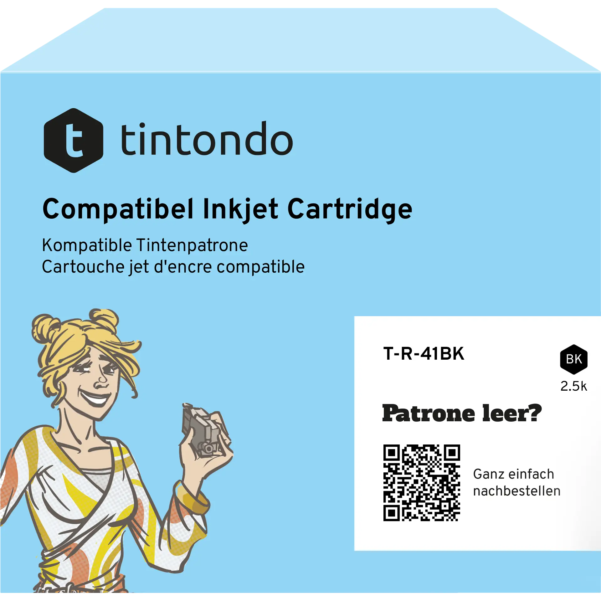 Tintenpatrone, kompatibel zu Ricoh GC-41 Black ~ 2.500 Seiten