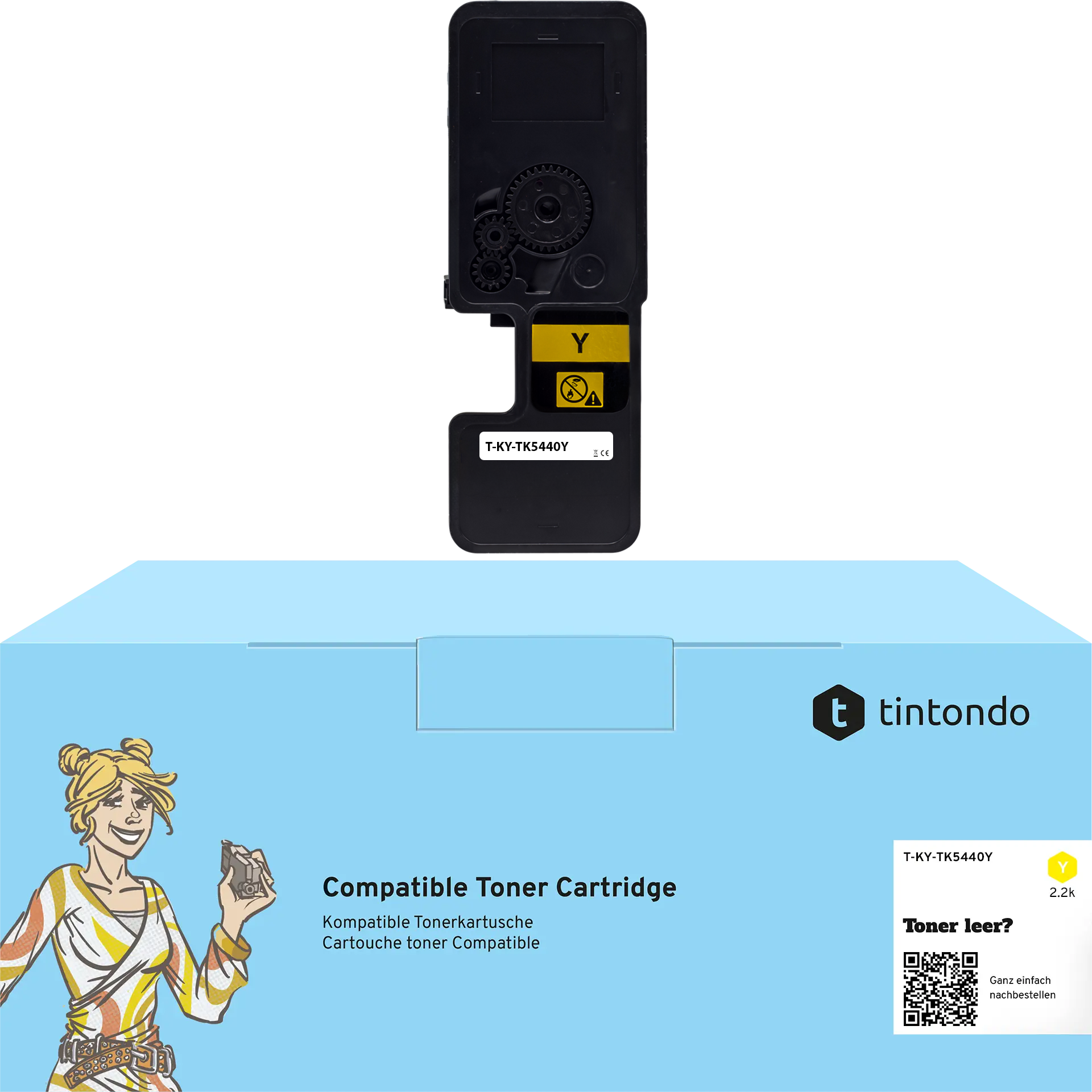 Toner kompatibel für Kyocera TK-5440 Gelb