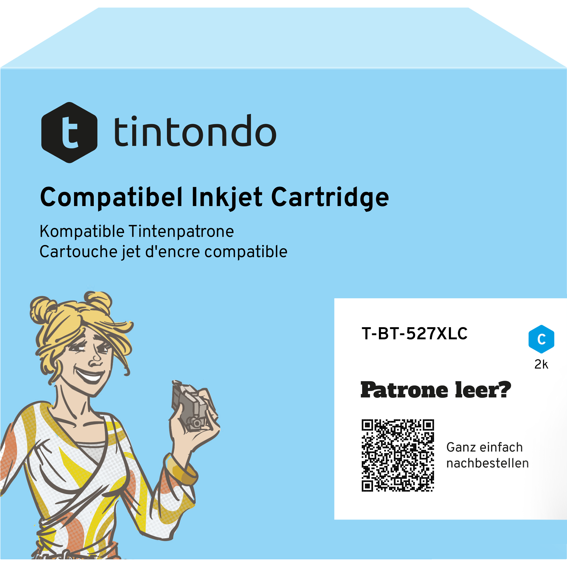 Druckerpatrone kompatibel zu Brother LC-527XL Cyan