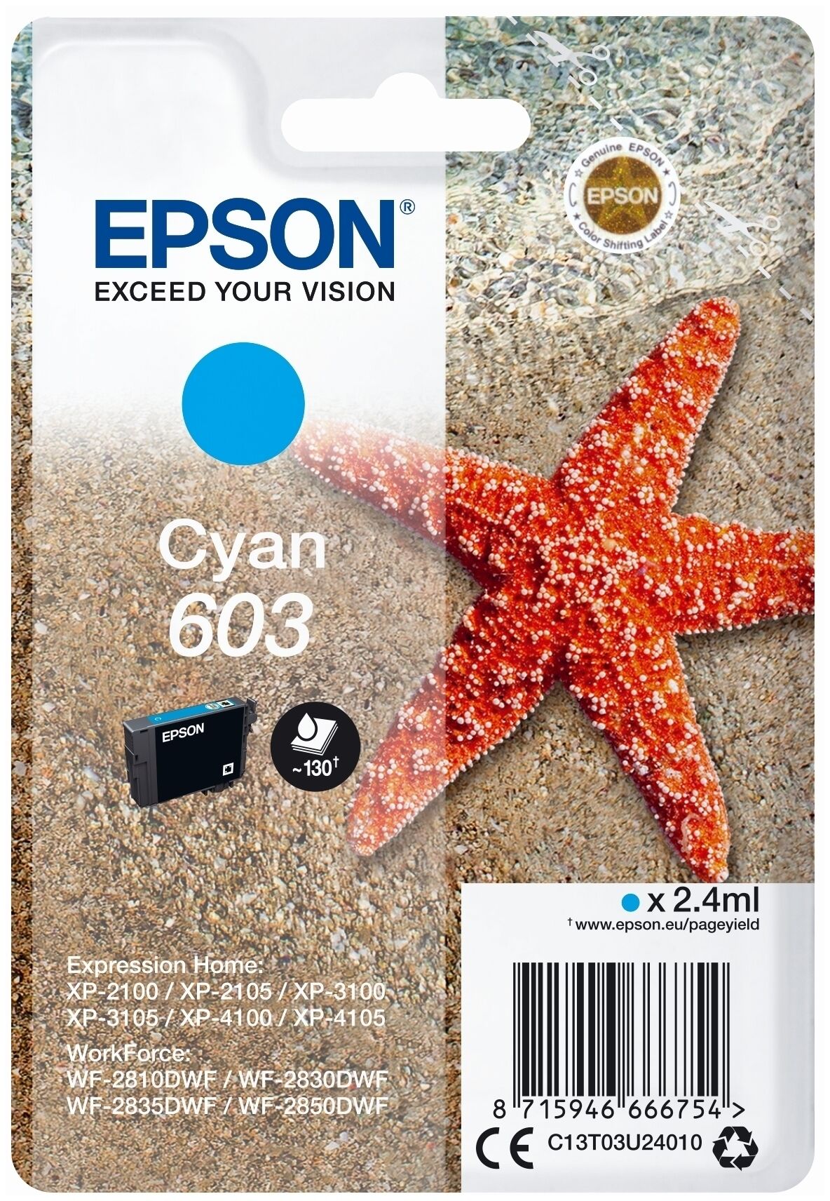 Tinte / Epson - C13T03U24010 / 603